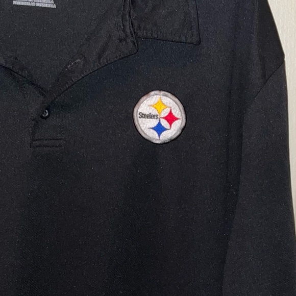 NFL Team Apparel Steelers Men’s TX3 Cool Short Sleeve Polo Shirt. Sz 2XL. - Picture 2 of 4